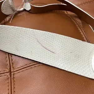 Vintage Ralph Lauren Python White Belt. Sz M . Italy. Imperfections! Ralph Lauren | Accessories | Vintage Ralph Lauren Python  main image 2